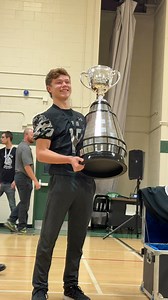 62K views · 630 reactions | A memorable day was lived at Elmwood High School as the Giants celebrated their AAAA Gustafson Bowl championship , and QB Hayden Carriere was surprised by Jeff McWhinney, son of Glenn McWhinney, with the CFL’s Glenn McWhinney Scholarship , recognizing his leadership on and off the field. Congratulations, Hayden! Read the full story behind this moment on our website: https://bit.ly/HaydenCarriereCFL2025 | Winnipeg School Division | Facebook