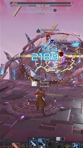 [PSO2-NGS] Dark Falz Solus 1st clear with random players only~!