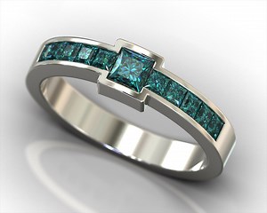 Blue Diamond Ring in 14k Gold / Diamond Wedding Ring / Woman Blue Ring/ Unique Diamond Wedding Ring / Blue Diamond Wedding Ring - Etsy