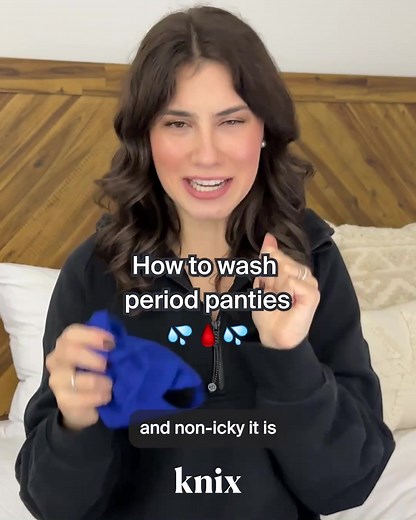 How do you wash period panties? Just like regular panties! Nothing icky to see here. 💁‍♀️ | Knix