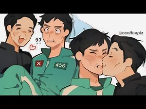 Squid game Season 2, Gihun X inho 457 Comic🦑🎮 Old man fluff ,Spoilers Alert⚠️001 & 456 got married?💒