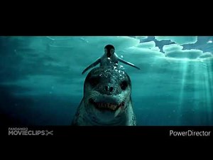 happy feet : leopard seal nostril blowing bubbles