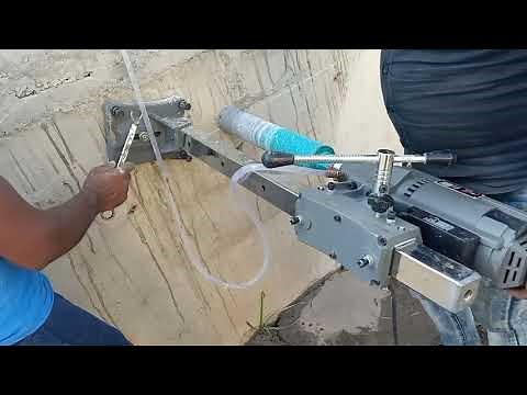How to Use core cutting Machine in RCC wall