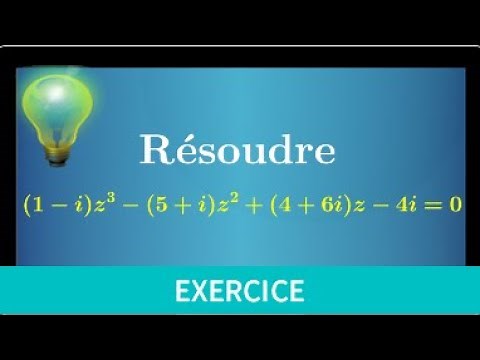 complex third degree equation • 2 solutions pure imaginary & real • factorization by z-a -prep