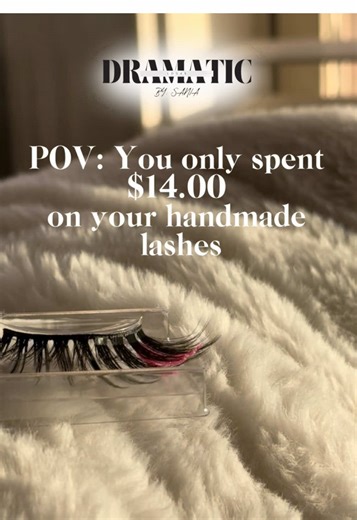 Bold, beautiful, and budget-friendly! ✨ Our handmade custom lashes give you the drama you love for just $14.00! 😍🔥 Shop now & slay every look!💕 #creatorsearchinsights #handmadelashes😉💜 #LooksDramatic #customlashes #dramaticlashes #lashgoals #etsyshopowner #striplashes #lashaddict