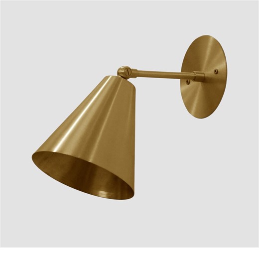 Glamorous Raw Brass Wall Lamp Handcrafted Industrial Wall Sconce Light - Etsy