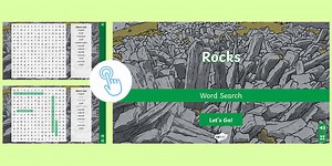 Rocks Interactive Word Search