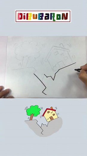 How to draw an earthquake step by step | Easy drawing | Quick draw