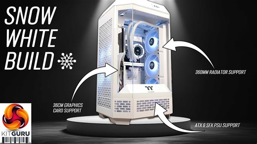 Thermaltake The Tower 250 Snow Edition build
