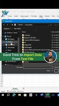 How to Import Data From Text File in MS Excel | Convert Text Data To Excel Format #exceltips #shorts