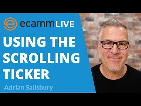 Using the Scrolling Ticker / Scrolling Text (including a timed reveal)