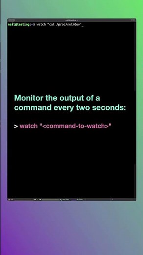 How to use the watch command to monitor commands | Linux for Beginners #shorts