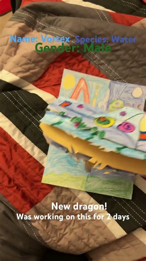 New dragon! Meet Vortex! #art #dragon