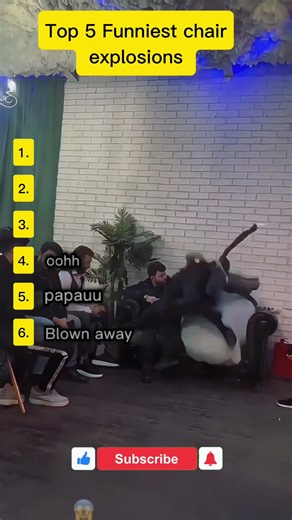 Top 6 chair explosions that almost got people hospitalized #shorts #top5