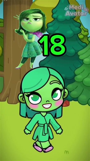 Disgust from Inside Out in Avatar World! 💚#avatarworld #avatarstory