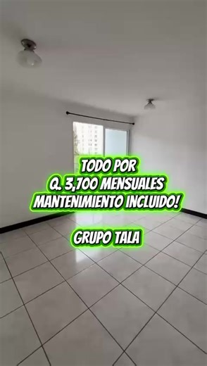 🏡 Apartamento en renta – Altamira El Naranjo 📍 Zona 11 de Mixco 📐 79 m² | Nivel bajo | 2 parqueos 🛏️ 3 habitaciones | 🚿 2 baños 🍳 Cocina con desayunador | 🧺 Lavandería 🏊 Piscina | 💪 Gym | 👩‍💻 Coworking 🌿 Áreas verdes | 🧸 Juegos para niños 💰 Q3,700 (mantenimiento incluido) 📲 Celia Ortiz – Grupo Tala 📞 4482-7881