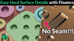 Easy hard surface details using Floaters