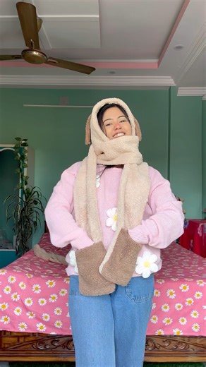 Meesho থেকে কেনা Cute Cap Mufflers🥰|Shopping❤️|#youtubeshorts #shorts #meeshofinds