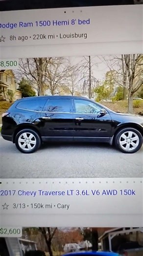 2017 Chevy traverse 150k 8,500 nice suv