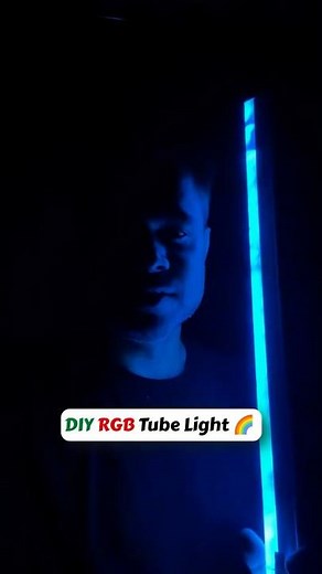 DIY RGB Tube Light Using a Broken Tube Light & ₹250 USB RGB Strip Light 🌈 #shorts #shorts