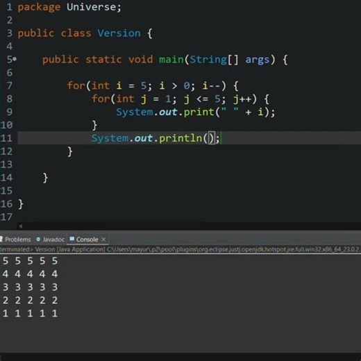 Java Nested Loops Made Easy 🔥 #coding #java #javatutorial