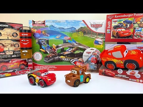 Disney Pixar Cars Unboxing Review | Hardcore Drifting Race Track | Talking Plush Lightning McQueen