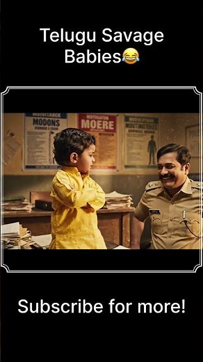 The Cutest Savage Baby in Telugu 😈🍼