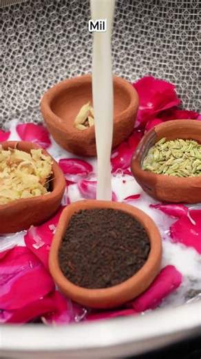 Rose Tea 🌹☕✨ | Rose Milk Tea Recipe | Aromatic & Refreshing Chai #shorts