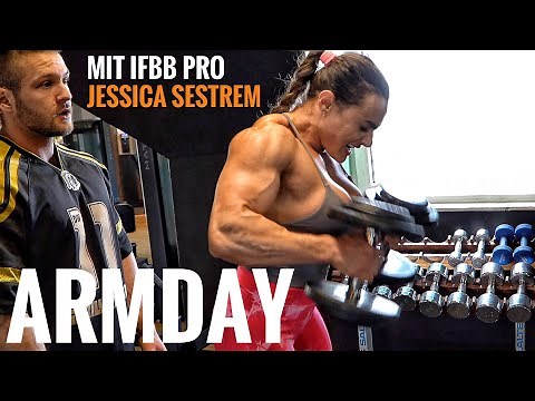 Armtraining mit IFBB PRO Jessica Sestrem - 4 Wochen vor der Romania Pro