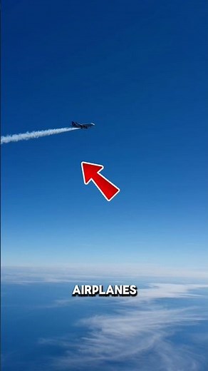 Airplane Contrails Explained #aviation #knowledge