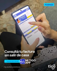 Hacé el pago factura desde tu smartphone con Mi Tigo App. 📲💙 Descargala ya.😉 #TigoSV #TigoElSalvador #TigoLaRedMásGrandeDeElSalvador | Tigo El Salvador