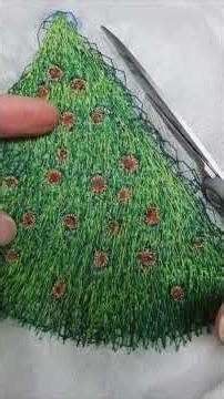 Have you seen Thread Sculpture? Using Water Soluble Fabric Tree. Free-Motion Embroidery