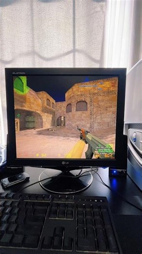 CS 1.6 - 100 fps (and 130 ping) on my old school Alienware PC #counterstrike #cs2 #cs16