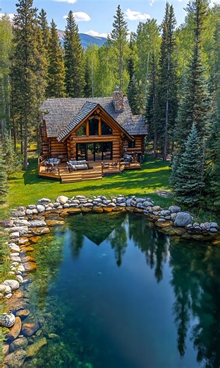 4.2K views · 199 reactions | Beautiful朗 | Log Homes | Facebook