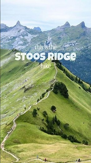 The Stoos Ridge hike: one of the most scenic trails in Switzerland 🇨🇭 #hiking