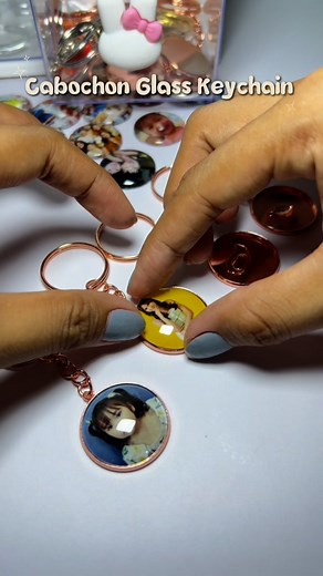 Glass Cabochon Keychains – The perfect little token for every occasion. #Keychain #Cabochon | KraftsbyKarenina
