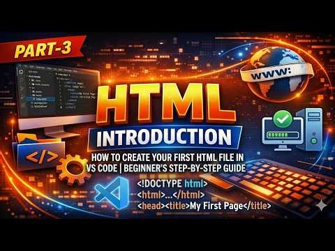 How to Create Your First HTML File in VS Code | Beginner’s Step-by-Step Guide