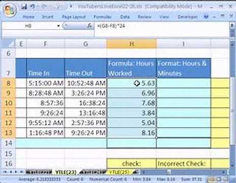 YouTubersLoveExcel#23: Add Time with Formula or Format