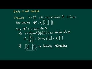 Math 2.8.5: Basis and example