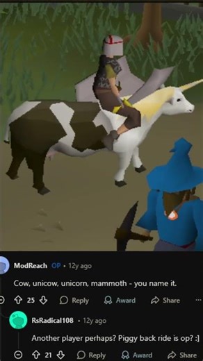 Should Jagex add mounts to OSRS? #osrs #shorts