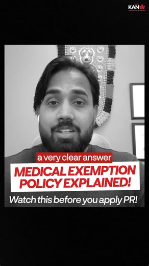 KAN IMMIGRATION SERVICES on Instagram: "Do You Need a Medical for Canada PR in 2026? IRCC’s “medical exemption” policy EXPLAINED! Many applicants believe that medical exams are no longer required for Canada PR, Express Entry, PGWP, or work permit applications because of recent IRCC public policies. WATCH FULL EXPLANATION: https://youtu.be/gMxF-4S_fOY But the reality is far more complex — and misunderstanding this rule has already led to refusals, work restrictions, and serious stress for applica