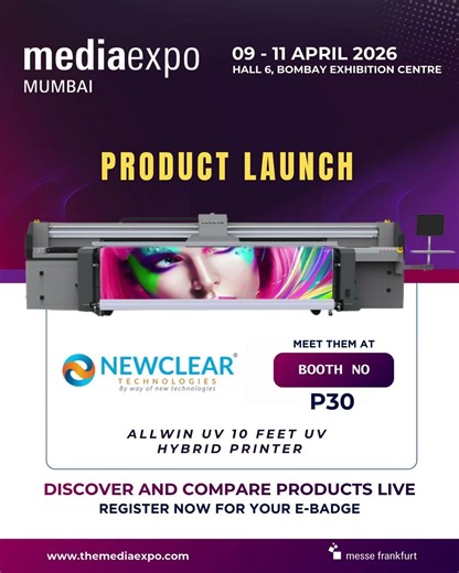 See large-format printing come to life at Media Expo Mumbai.