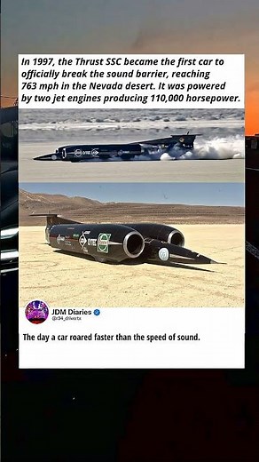 The car that broke the sound barrier.