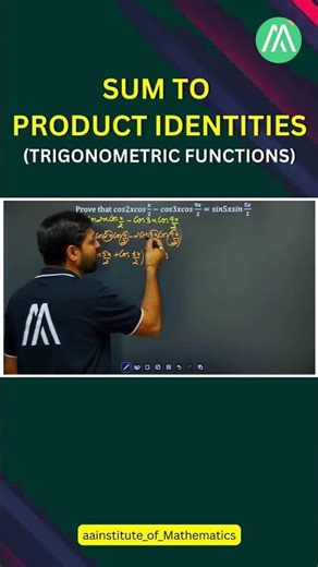 Sum to Product Identities | Trigonometric Functions | Lecture 6 | Class 11 | Sunder Sir
