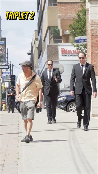 300K views · 4.5K reactions | He was so amused! Triplet Matrix Prank! ️ | Manchurek Triplets | Facebook