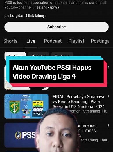 PSSI Hapus Video Drawing Liga 4: Apa Penyebabnya?