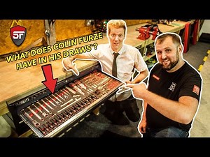 We Organised Colin Furze's NEW WORKSHOP Sealey Tool Drawers!