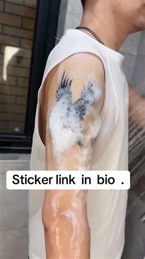 DIY Tattoo Sticker Techniques + Creative Ideas! 🖊️✨ #tattoo #TattooIdea #SwiftTattoo #TattooArt