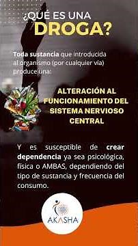 ¿Qué es una droga? 🤔🚩