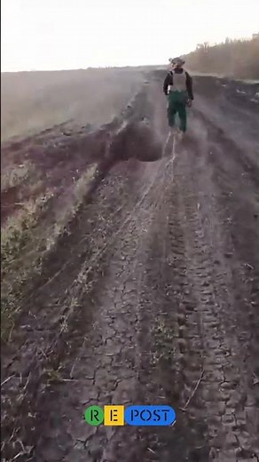Fields covered with fiber optic cables on the front lines